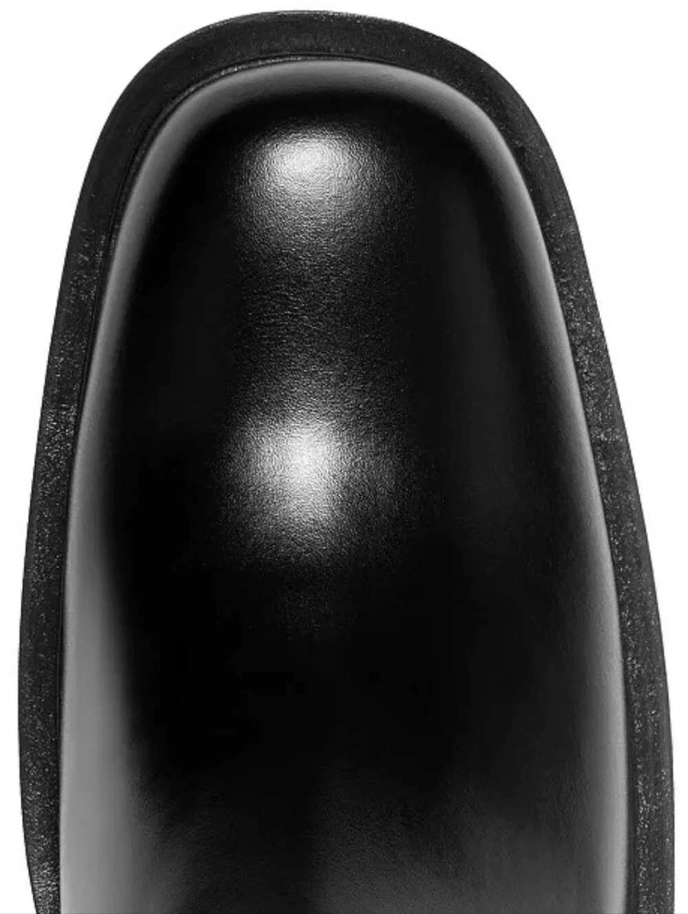 DKNY Black Leather Over-the-Knee Buckle Boots 8 M